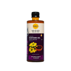 POORNA Wood-Pressed Mustard Oil | 100% Pure, Natural, and Unfiltered Oil