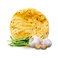 POORNA Chilli Garlic Udad Papad - 100% Handmade and Sun-dried
