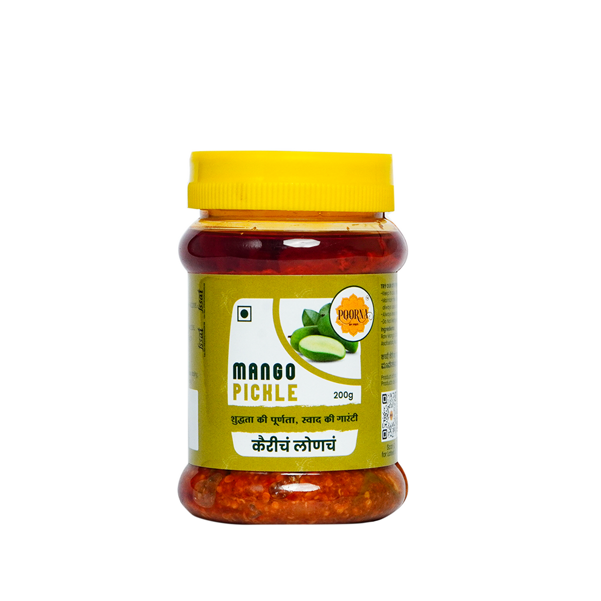 POORNA Mango Pickle | 100% Natural and Homemade