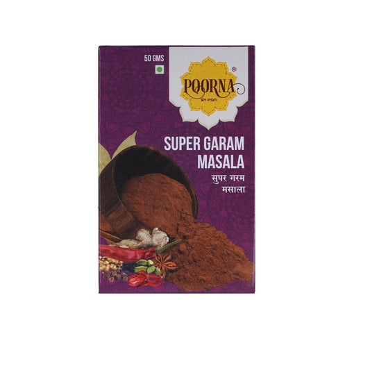 POORNA Garam Masala | गरम मसाला | 100% Natural Ingredients | Cardamom | Cloves | Cinnamon